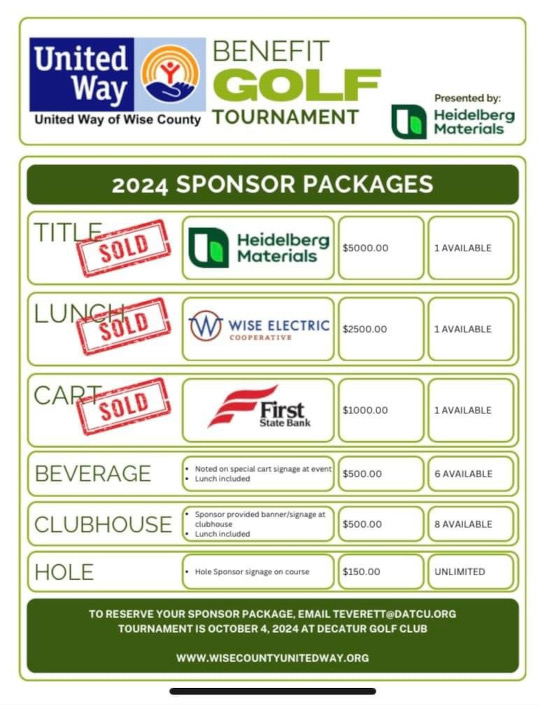 Decatur Golf Club | Events - (September 2024) Decatur Golf Club Events – (September 2024) DGC (October 4th, 2024) UNITED WAY 25th Annual Benefit Tournament (Event / Poster)